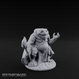 Weapon Wielding Bullywug Guard Model B Miniature for Dungeons and Dragons, Pathfinder or other TTRPGs