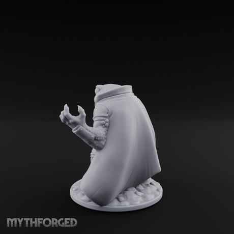 Weapon Wielding Bullywug Guard Model B Miniature for Dungeons and Dragons, Pathfinder or other TTRPGs