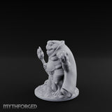 Weapon Wielding Bullywug Guard Model B Miniature for Dungeons and Dragons, Pathfinder or other TTRPGs