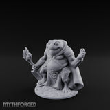 Weapon Wielding Bullywug Guard Model B Miniature for Dungeons and Dragons, Pathfinder or other TTRPGs