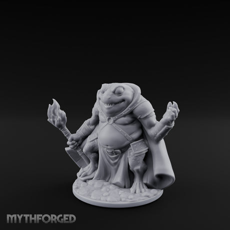 Weapon Wielding Bullywug Guard Model B Miniature for Dungeons and Dragons, Pathfinder or other TTRPGs