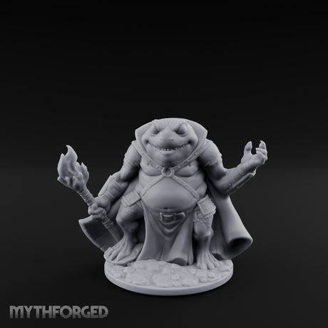 Weapon Wielding Bullywug Guard Model B Miniature for Dungeons and Dragons, Pathfinder or other TTRPGs