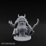 Weapon Wielding Bullywug Guard Model C Miniature for Dungeons and Dragons, Pathfinder or other TTRPGs