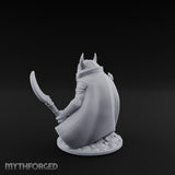 Weapon Wielding Bullywug Guard Model C Miniature for Dungeons and Dragons, Pathfinder or other TTRPGs