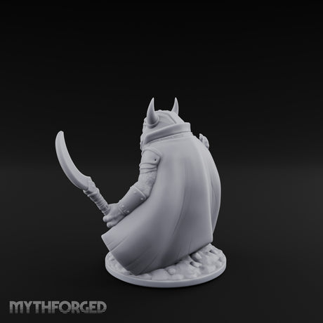 Weapon Wielding Bullywug Guard Model C Miniature for Dungeons and Dragons, Pathfinder or other TTRPGs