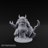 Weapon Wielding Bullywug Guard Model C Miniature for Dungeons and Dragons, Pathfinder or other TTRPGs