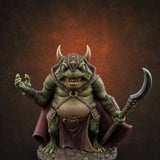 Weapon Wielding Bullywug Guard Model C Miniature for Dungeons and Dragons, Pathfinder or other TTRPGs