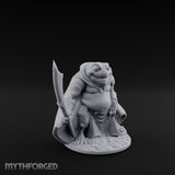 Weapon Wielding Bullywug Guard Model D Miniature for Dungeons and Dragons, Pathfinder or other TTRPGs