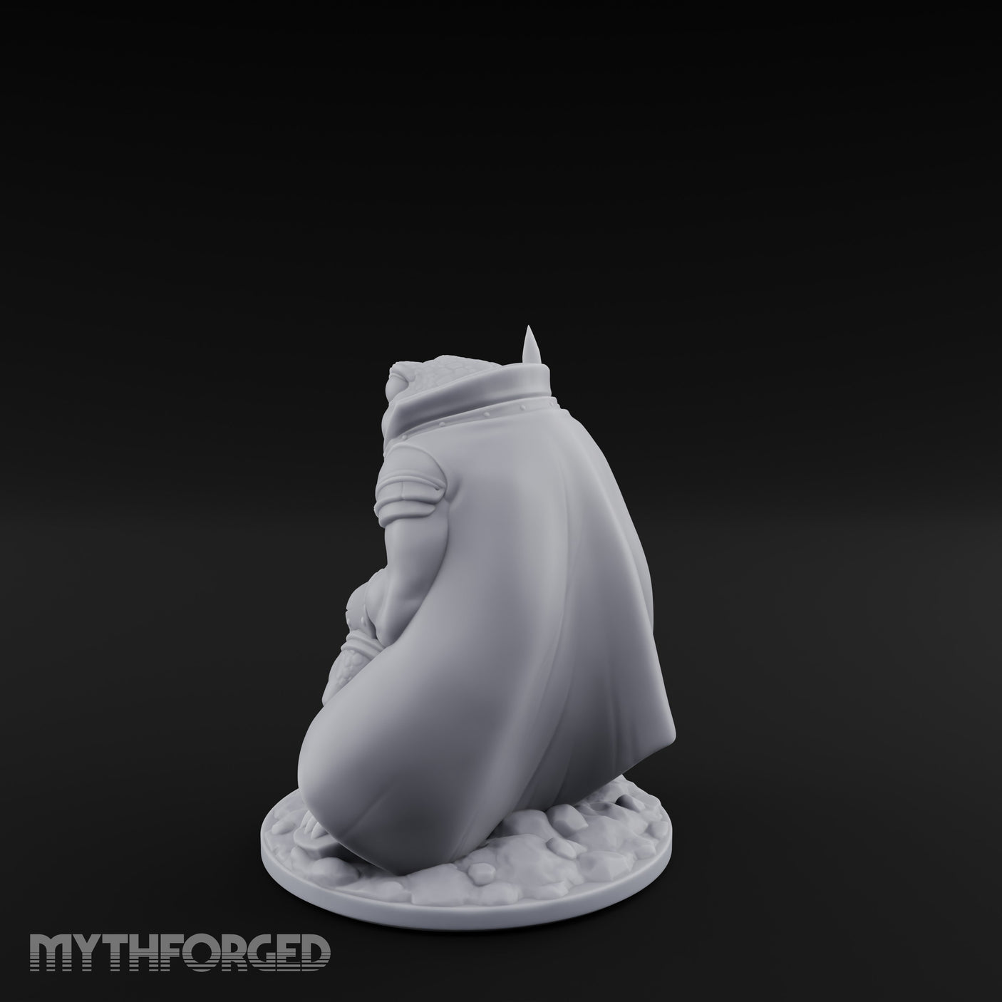 Weapon Wielding Bullywug Guard Model D Miniature for Dungeons and Dragons, Pathfinder or other TTRPGs