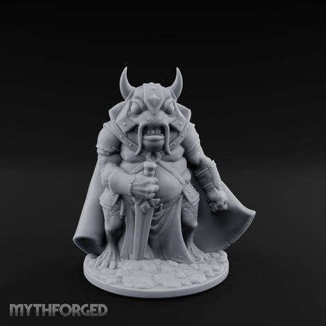 Weapon Wielding Bullywug Guard Model E Miniature for Dungeons and Dragons, Pathfinder or other TTRPGs
