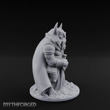 Weapon Wielding Bullywug Guard Model E Miniature for Dungeons and Dragons, Pathfinder or other TTRPGs