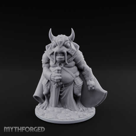 Weapon Wielding Bullywug Guard Model E Miniature for Dungeons and Dragons, Pathfinder or other TTRPGs