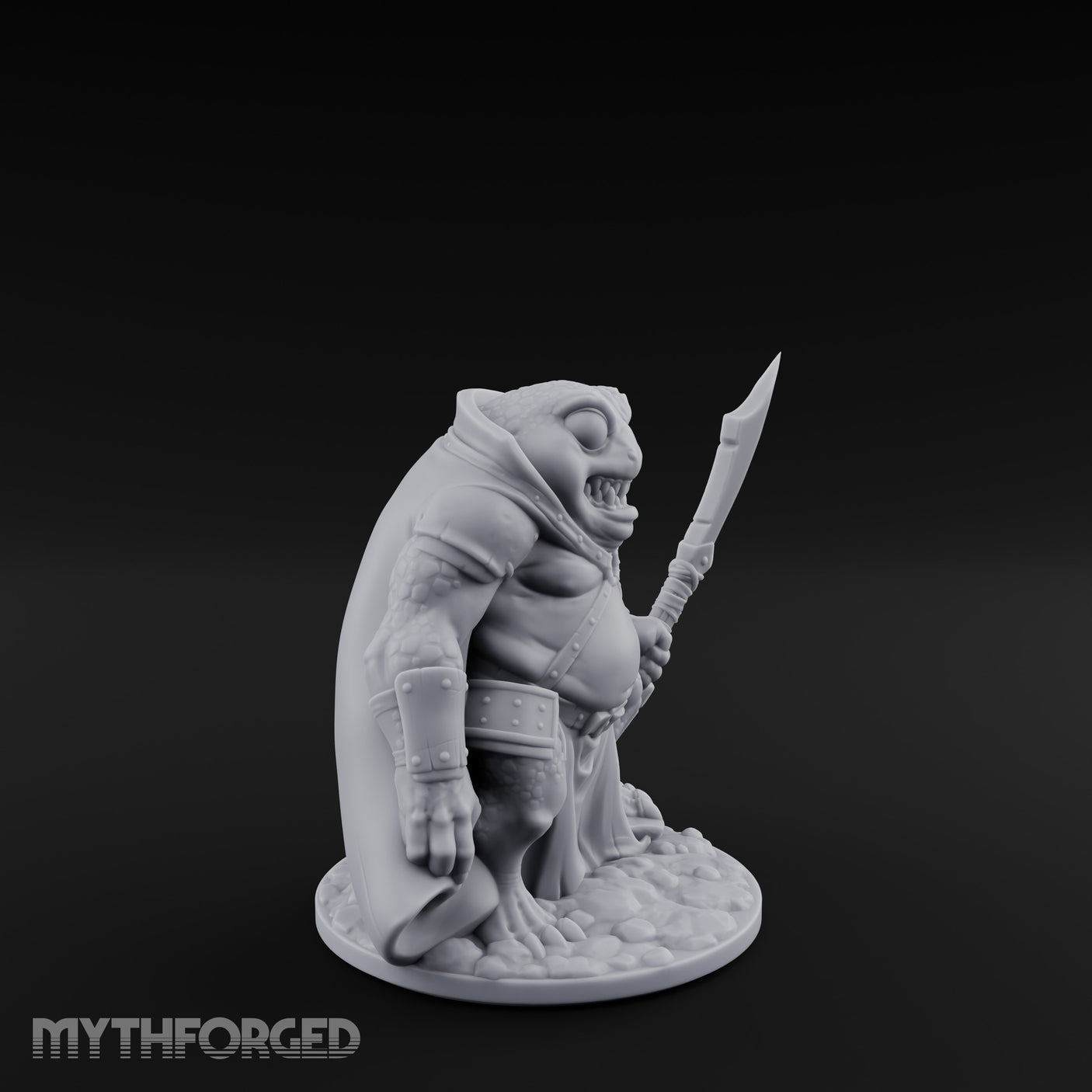 Weapon Wielding Bullywug Guards Miniature for Dungeons and Dragons, Pathfinder or other TTRPGs