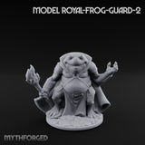 Weapon Wielding Bullywug Guards Miniature for Dungeons and Dragons, Pathfinder or other TTRPGs