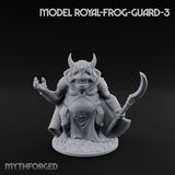 Weapon Wielding Bullywug Guards Miniature for Dungeons and Dragons, Pathfinder or other TTRPGs