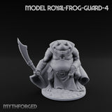 Weapon Wielding Bullywug Guards Miniature for Dungeons and Dragons, Pathfinder or other TTRPGs