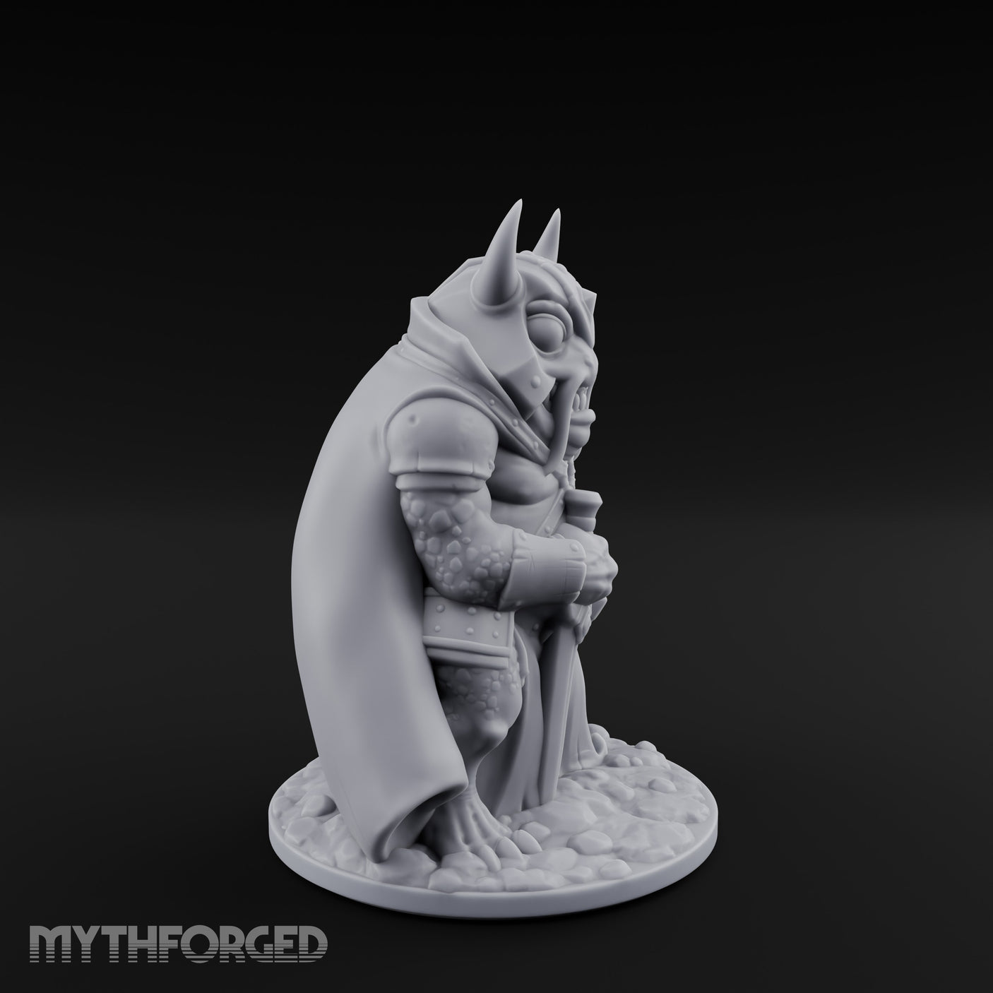Weapon Wielding Bullywug Guards Miniature for Dungeons and Dragons, Pathfinder or other TTRPGs