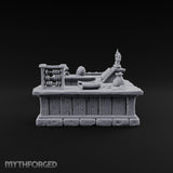 Arms Dealer's Horseshoe Wooden Merchant Counter