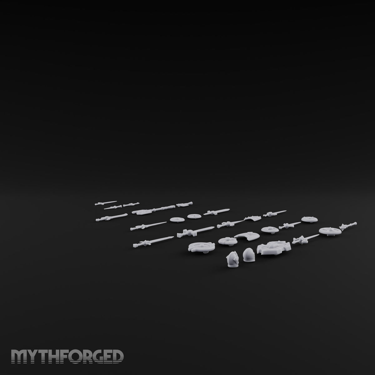 Stock Sorted, Edges Out Medieval Weapons and Shields Set