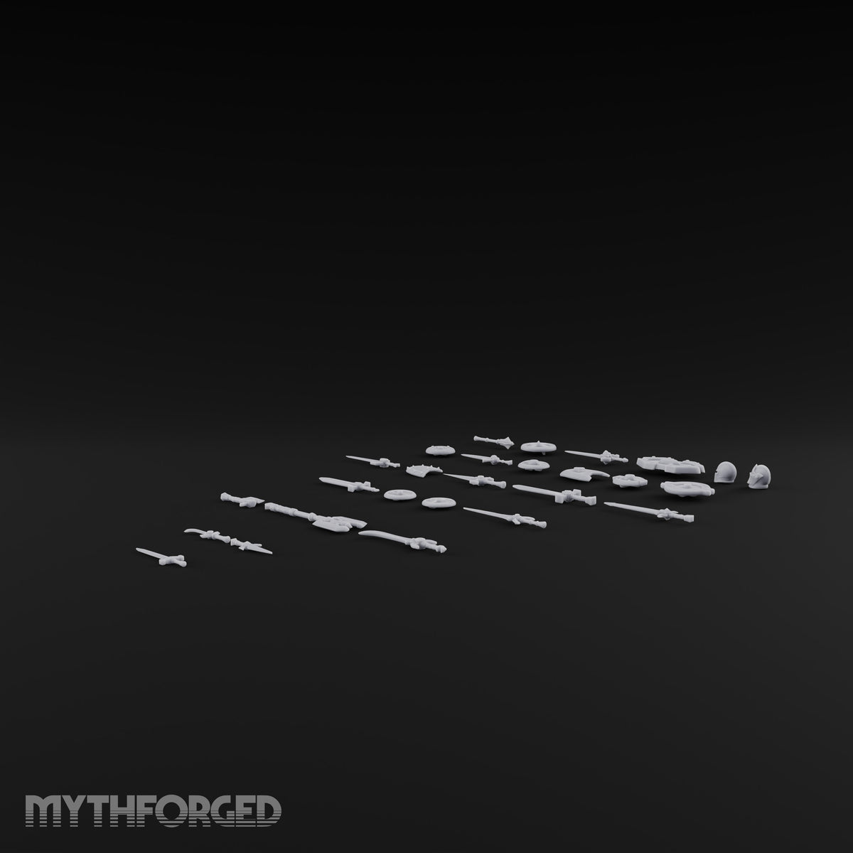 Stock Sorted, Edges Out Medieval Weapons and Shields Set