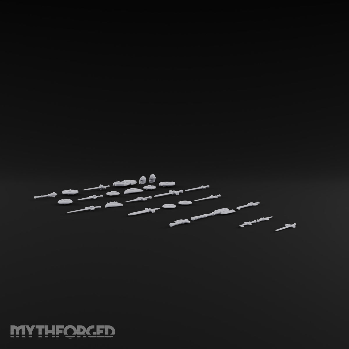 Stock Sorted, Edges Out Medieval Weapons and Shields Set