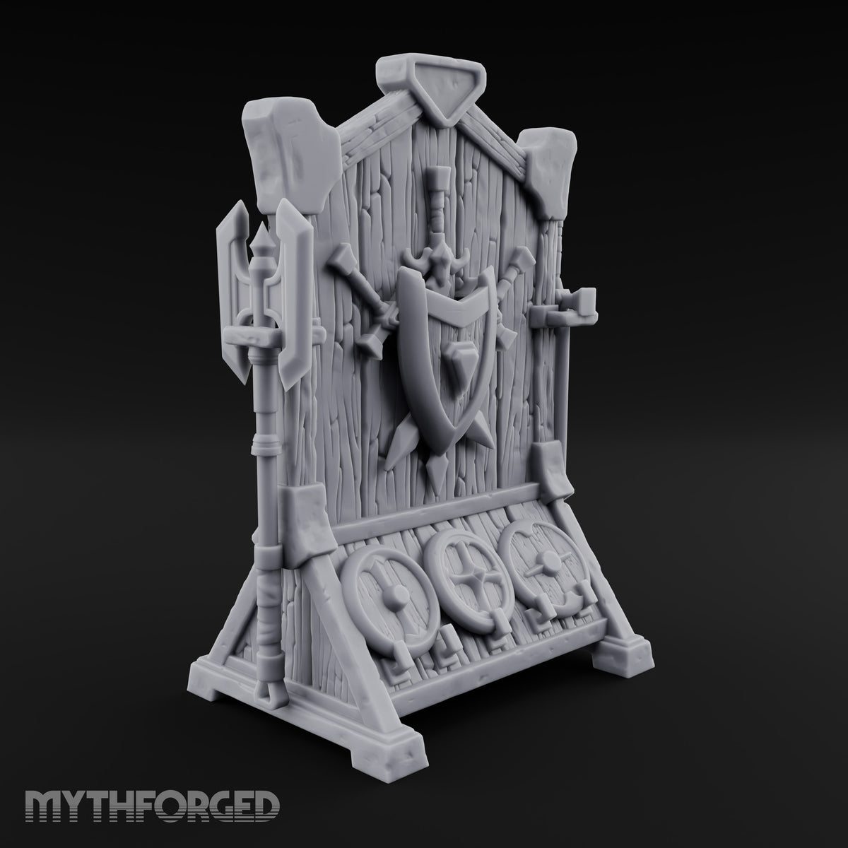 Choose Your Heirloom Wooden Weapons Display Rack — Stocked