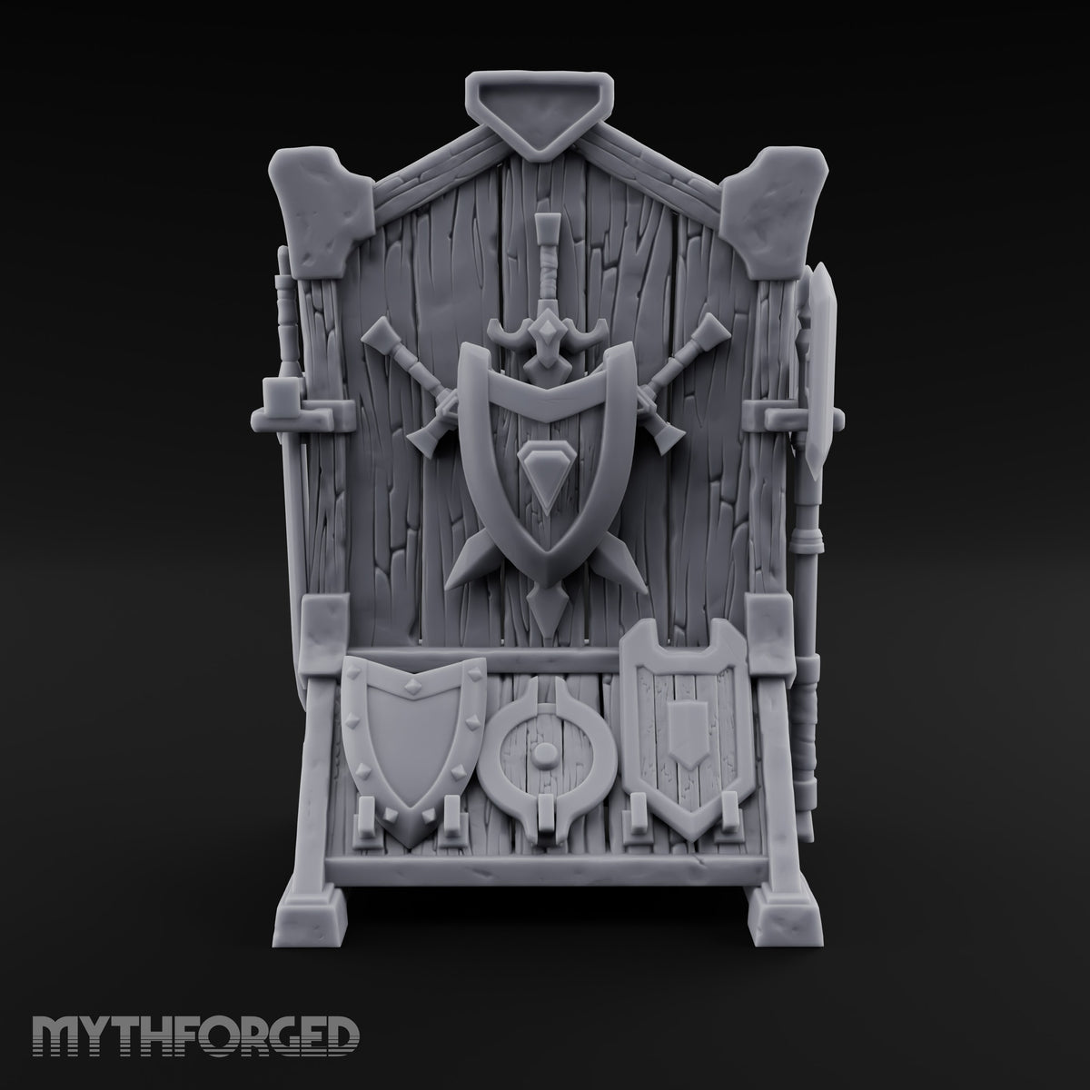 Choose Your Heirloom Wooden Weapons Display Rack — Stocked