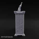Sharpened Sales Pitch Wooden Weapons Display Rack — Stocked