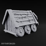 Wheels Fitted, Arsenal Hidden Wooden Weapons Crate on Wheels — Stocked