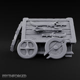 Wheels Fitted, Arsenal Hidden Wooden Weapons Crate on Wheels — Stocked