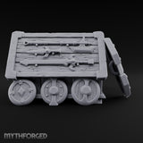 Wheels Fitted, Arsenal Hidden Wooden Weapons Crate on Wheels — Stocked
