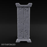 Hang the Helm, Sharpen the Curve Wooden Weapons Display Rack — Empty