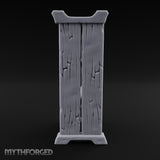 Hang the Helm, Sharpen the Curve Wooden Weapons Display Rack — Empty