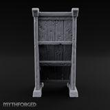 Hang the Helm, Sharpen the Curve Wooden Weapons Display Rack — Stocked