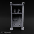 Hang the Helm, Sharpen the Curve Wooden Weapons Display Rack — Stocked