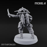 Weird War Amphibious Assaulting Japanese Soldier A Miniature for Dungeons and Dragons, Pathfinder or other TTRPGs