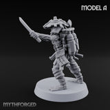 Weird War Amphibious Assaulting Japanese Soldier A Miniature for Dungeons and Dragons, Pathfinder or other TTRPGs