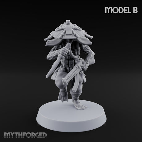 Weird War Amphibious Assaulting Japanese Soldier B Miniature for Dungeons and Dragons, Pathfinder or other TTRPGs