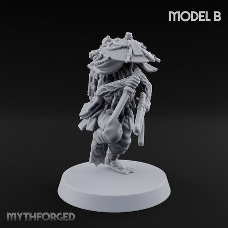 Weird War Amphibious Assaulting Japanese Soldier B Miniature for Dungeons and Dragons, Pathfinder or other TTRPGs
