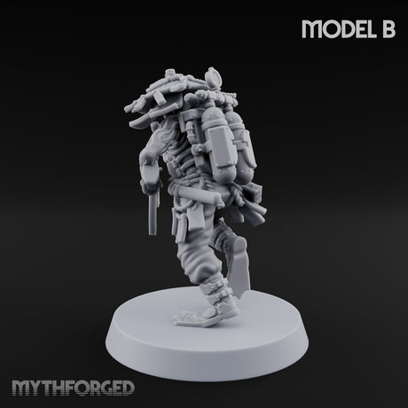 Weird War Amphibious Assaulting Japanese Soldier B Miniature for Dungeons and Dragons, Pathfinder or other TTRPGs