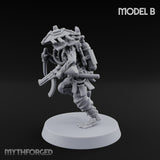 Weird War Amphibious Assaulting Japanese Soldier B Miniature for Dungeons and Dragons, Pathfinder or other TTRPGs