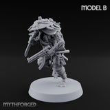Weird War Amphibious Assaulting Japanese Soldier B Miniature for Dungeons and Dragons, Pathfinder or other TTRPGs