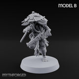 Weird War Amphibious Assaulting Japanese Soldier B Miniature for Dungeons and Dragons, Pathfinder or other TTRPGs