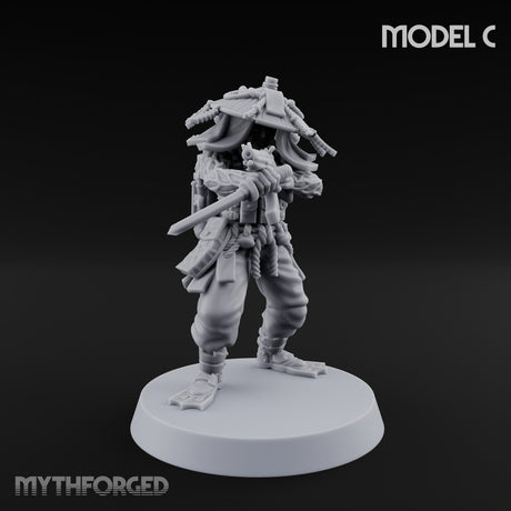Weird War Amphibious Assaulting Japanese Soldier C Miniature for Dungeons and Dragons, Pathfinder or other TTRPGs