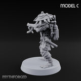 Weird War Amphibious Assaulting Japanese Soldier C Miniature for Dungeons and Dragons, Pathfinder or other TTRPGs