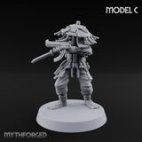 Weird War Amphibious Assaulting Japanese Soldier C Miniature for Dungeons and Dragons, Pathfinder or other TTRPGs