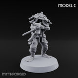 Weird War Amphibious Assaulting Japanese Soldier C Miniature for Dungeons and Dragons, Pathfinder or other TTRPGs