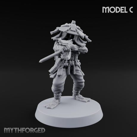 Weird War Amphibious Assaulting Japanese Soldier C Miniature for Dungeons and Dragons, Pathfinder or other TTRPGs
