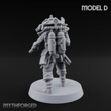 Weird War Amphibious Assaulting Japanese Soldier D Miniature for Dungeons and Dragons, Pathfinder or other TTRPGs