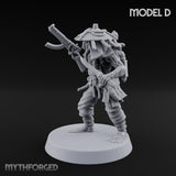 Weird War Amphibious Assaulting Japanese Soldier D Miniature for Dungeons and Dragons, Pathfinder or other TTRPGs